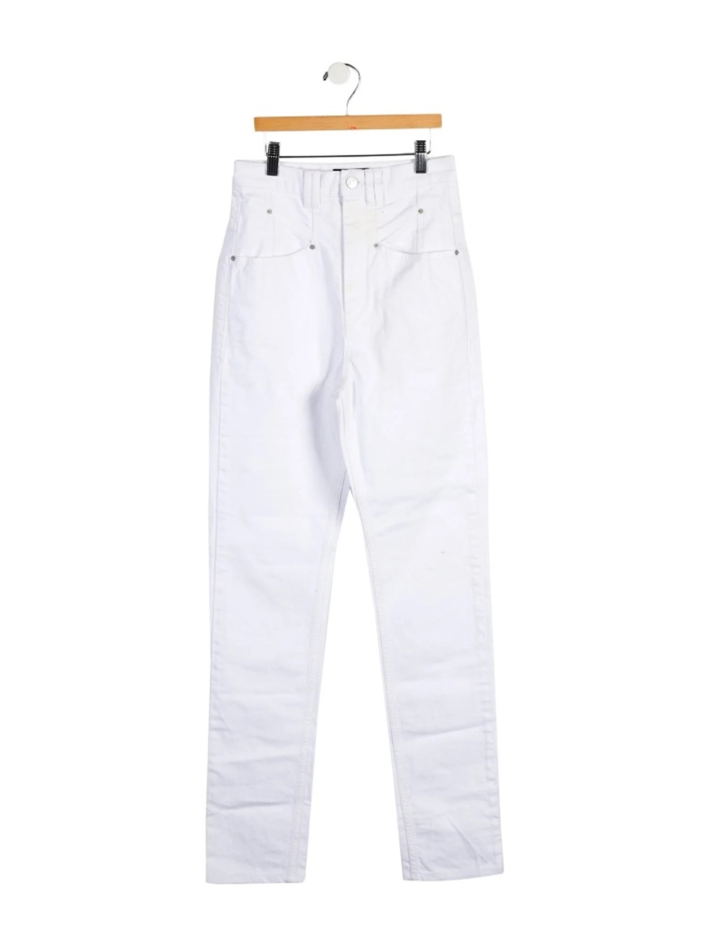 Isabel Marant White High Waisted Skinny Jeans